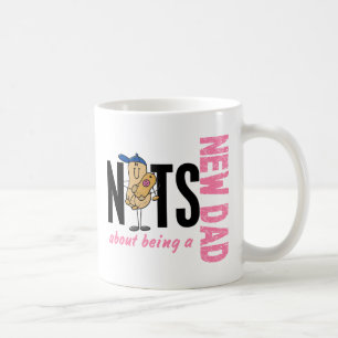 Mug Écrous au sujet d'être un nouveau papa 1 (rose)