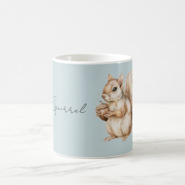 Mug Écureuil Brun Bleu (Centre)