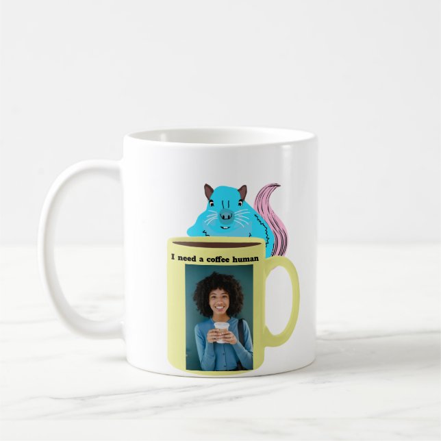 Mug Écureuil coquin #253 Café humain (Gauche)