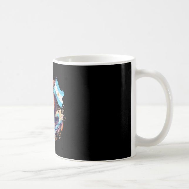Mug Écureuil d'Argentine surfant sur ses racines argen (Droite)