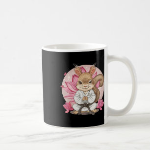 Mug Écureuil de karaté mignon fleur de lotus kung fu m