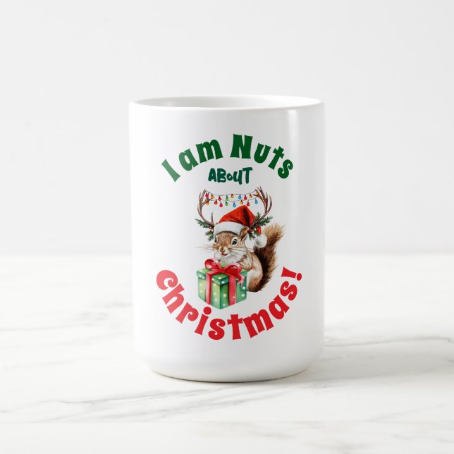 Mug Écureuil de Noël & Antlers & boîte cadeau (Centre)