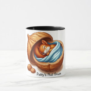 Mug Écureuil dormant dans la noix