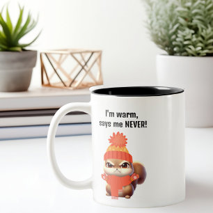 Mug Écureuil en colère mignon, anniversaire drôle