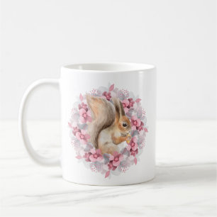 Mug Écureuil et fleurs