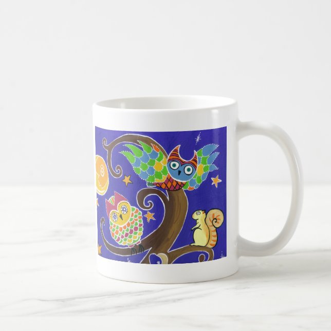 Mug écureuil et hiboux (Droite)