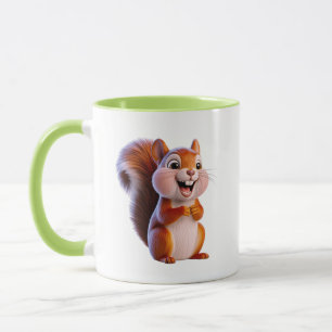 Mug Écureuil heureux personnage de dessin animé mignon