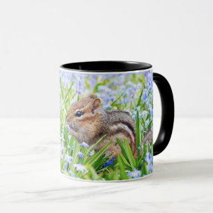 Mug Écureuil mignon aux fleurs sauvages - Inspiré par 