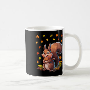 Mug Écureuil mignon avec feuilles d'automne Animal d'a