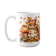 Écureuil mou aux champignons - Faune d'automne