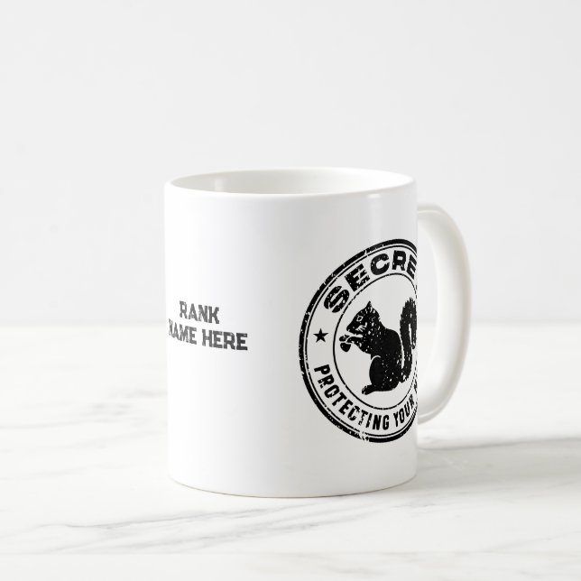 Mug Écureuil Secret "Protégez vos noix" (Devant droit)