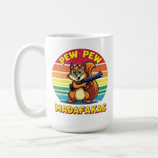 Mug Écureuils en mode action : PEW PEW !