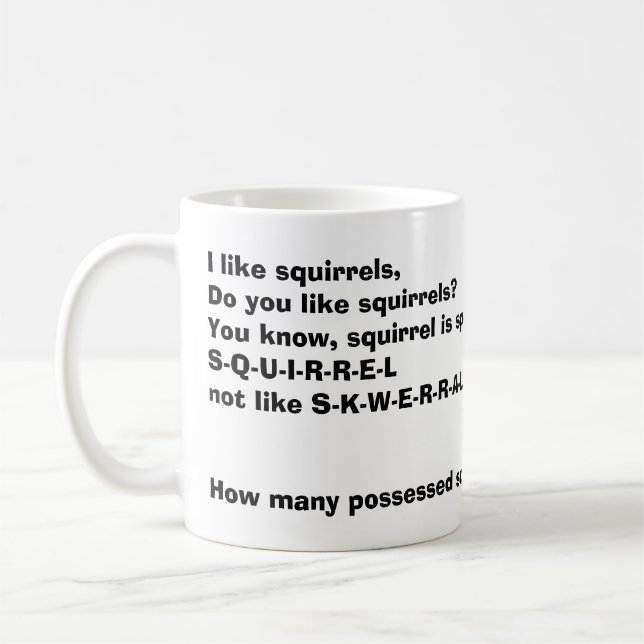 Mug Écureuils fous (Gauche)