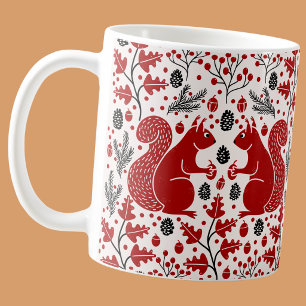 Mug Écureuils roux dans la forêt