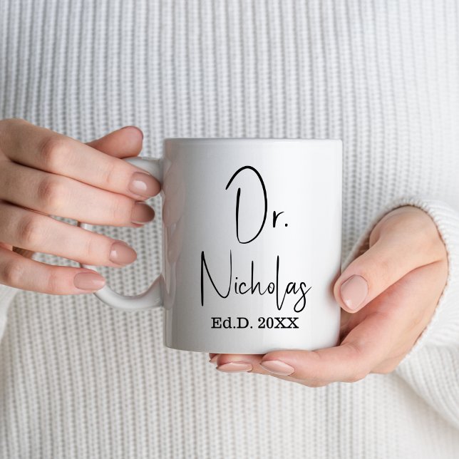 Mug Ed.D. Docteur Doctorat Doctorant Diplômé (Créateur téléchargé)