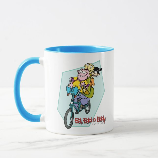Mug Ed, Edd, n Eddy sur un vélo (Gauche)