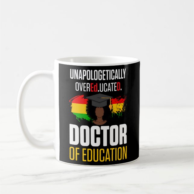 Mug Edd Docteur En Éducation Diplômé Doctorat Diplômé (Gauche)