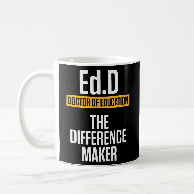 Mug Edd Docteur En Éducation Doctorant Doctorat En Étu (Gauche)