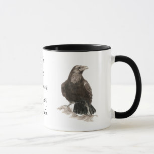 Mug Edgar Allen Poe, Citation Raven Insanity