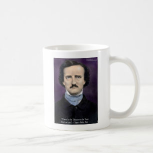 Mug Edgar Allen Poe "Enthousiasme" Citation de sagesse