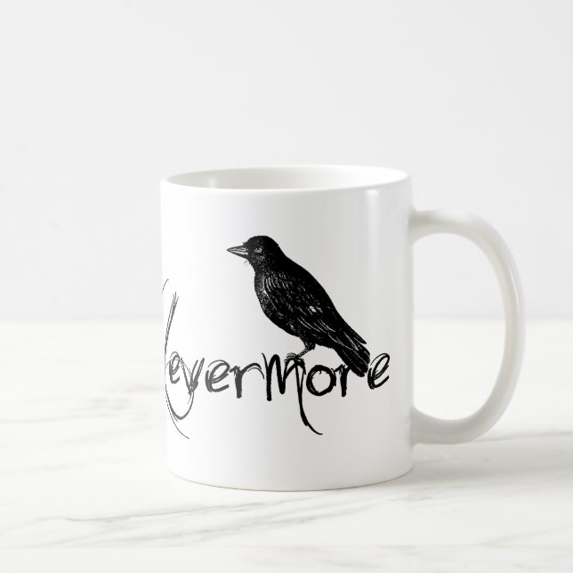 Mug Edgar Allen Poe Raven attaquent plus jamais (Droite)