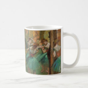 Mug Edgar Degas Dancers rose en vert impressionniste