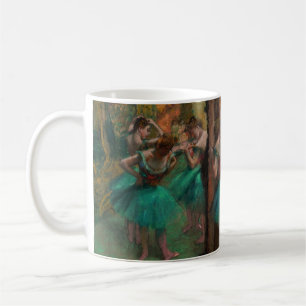 Mug Edgar Degas - Danseurs, rose et vert