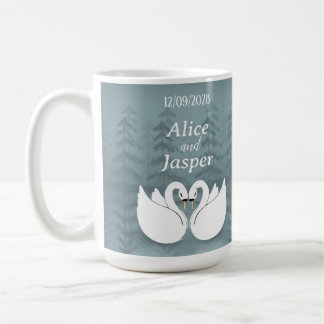 Mug Editable Romantic and elegant wedding Sticker