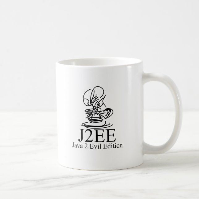 Mug Édition mauvaise de Java 2 (2 logos) (Droite)