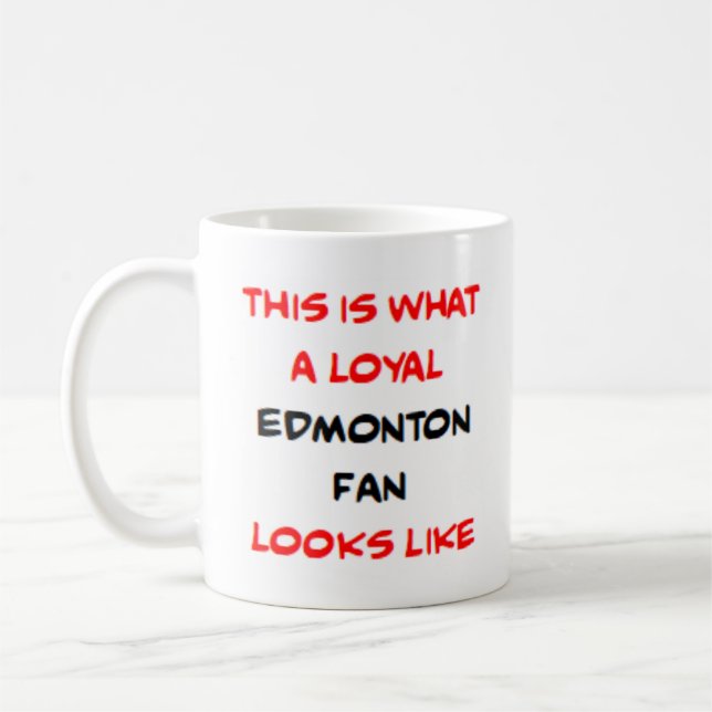 Mug edmonton fan, loyal (Gauche)