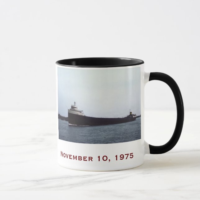 Mug Edmund Fitzgerald avec des noms d'équipage (Droite)