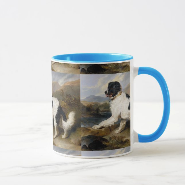 Mug Edwin Henry Landseer Lion A Newfoundland Dog (Droite)