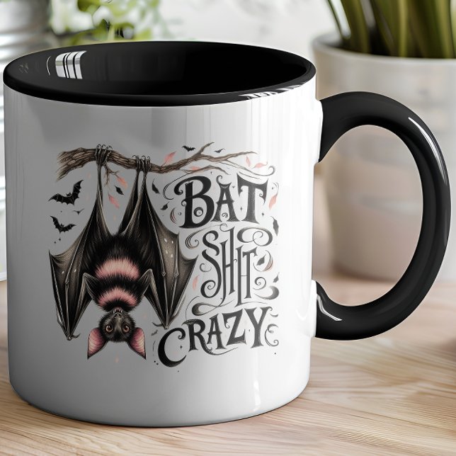 Mug Eerie Arboreal Bat Decor Adorable (Crazy like a bat!)