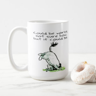 Mug Eeyore une citation drôle pourrait être pire muet