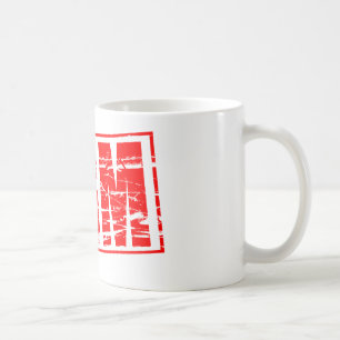 Mug Effet de tampon en caoutchouc rouge. AGA - Assembl