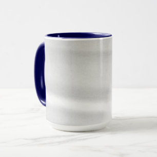 Mug Effet neigeux givré bleu foncé
