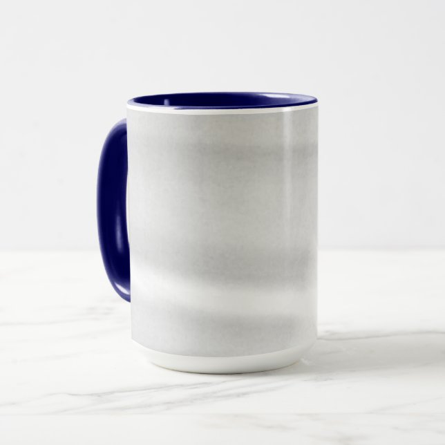 Mug Effet neigeux givré bleu foncé (Devant gauche)