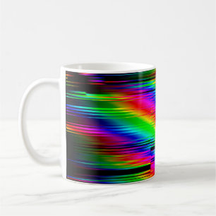 Mug Effets numériques. Arrière - plan abstrait multico