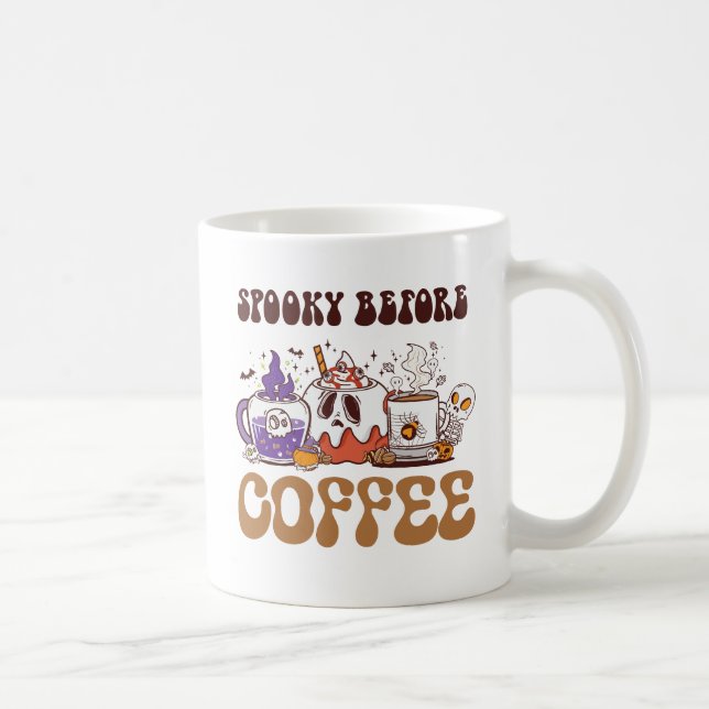 Mug Éffrayant Avant Café (Droite)