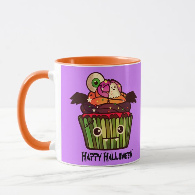 Mug Éffrayant Halloween Cupcake (Gauche)