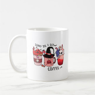 Mug Effrayant Jusqu'à ce que j'obtienne du café Hallow