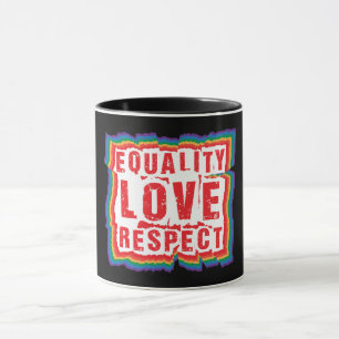 Mug Égalité Amour et respect Mois de la fierté