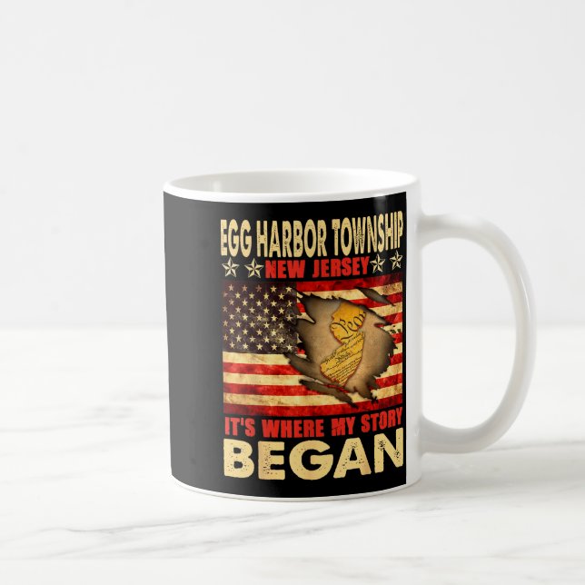 Mug Egg Harbor Township New Jersey Usa Flag 4th Of Jul (Droite)