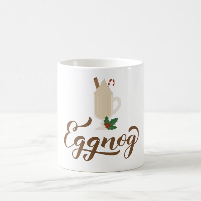 Mug Éggnog calligraphie lettrage et verre (Centre)