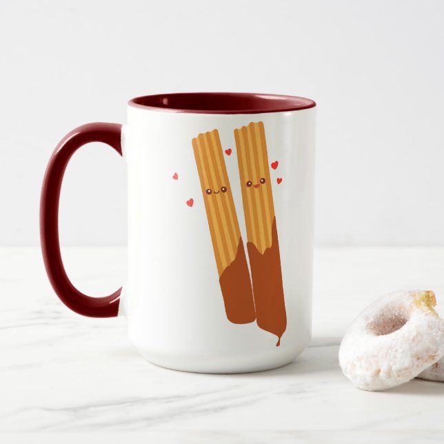 Mug Eglises espagnoles romantiques de Sugary (Avec donut)