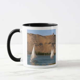 Mug Égypte, Assouan, Nil, voiliers Felucca,