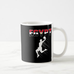 Mug Égypte Bysketbyll Fans Jersey - Drapeau égyptien C