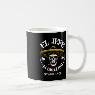 Mug El Jefe Byrbecue Stand Byck Funny Mexican Papa Jou