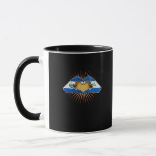 Mug El Salvador Et Nicaragua Mains Cardiaques