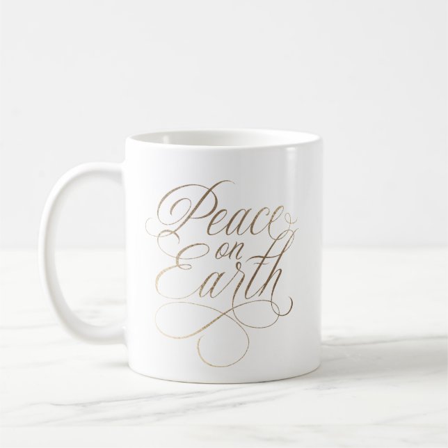 Mug Elaborer, Elegant Peace on Earth scénario en faux  (Gauche)